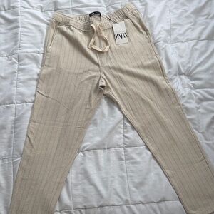 Zara Men's Beige Joggers